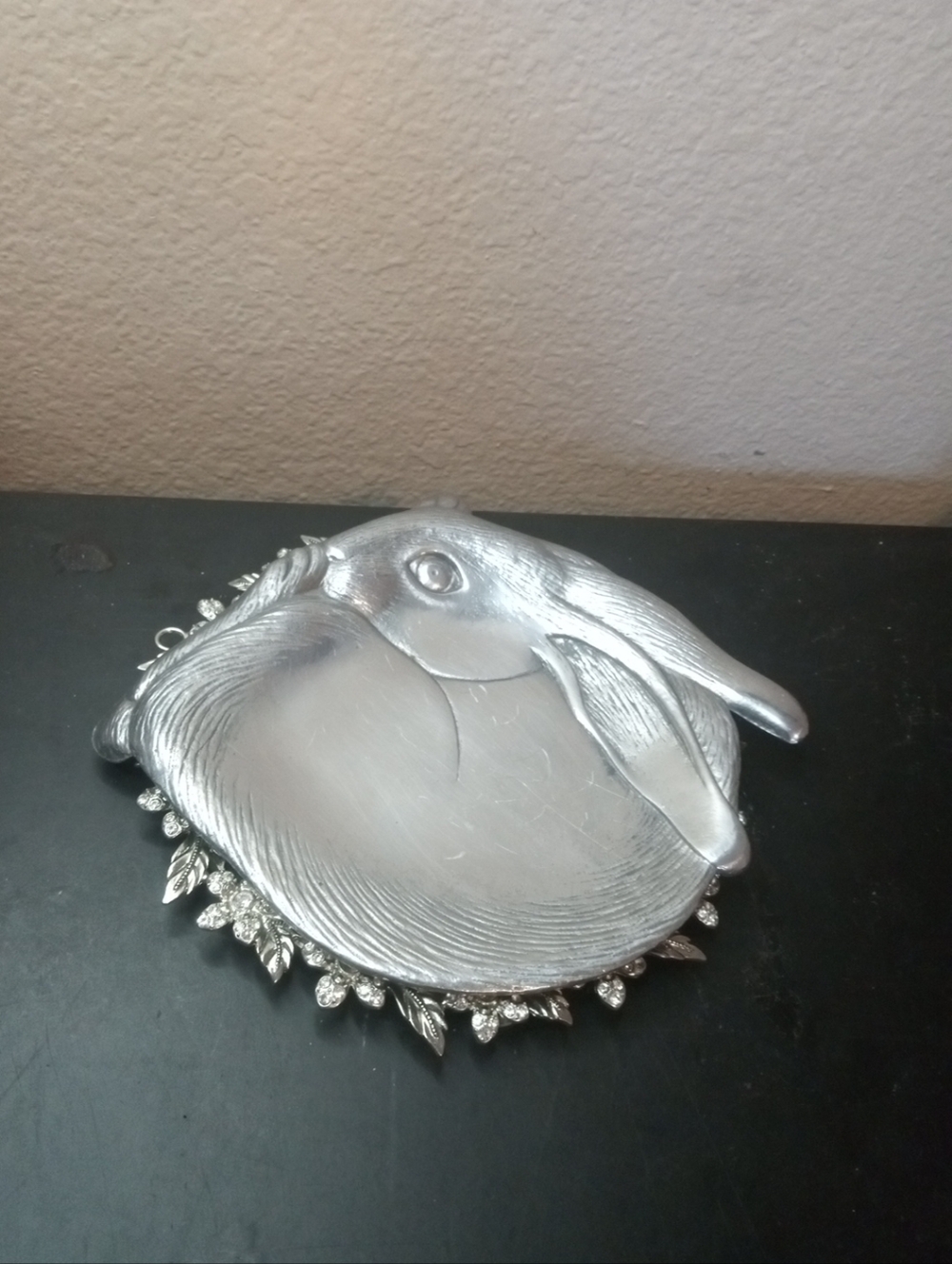 GORGEOUS Arthur Court 1988 Pewter 8" Bunny Plate